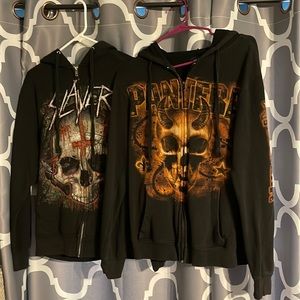 Vintage Pantera & Slayer band hoodies- BOTH for price